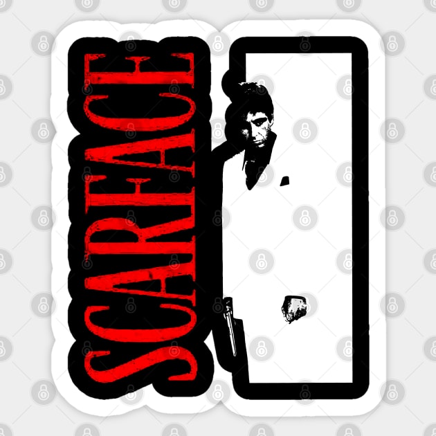 scarface retro Sticker by Suva